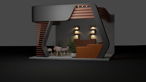 How to Design a 3D Booth in Blender | B-04