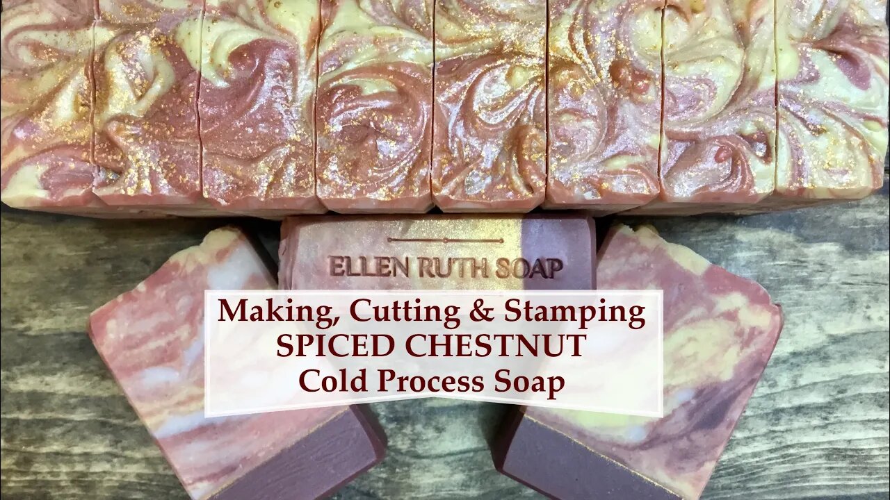 SPICED CHESTNUTS w/ Coconut Milk 🍁 Autumn Vibes layers & swirls | Ellen Ruth Soap