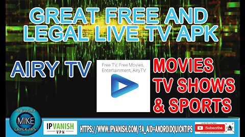 Free Live TV Legal APK for Fire Stick and Android devices