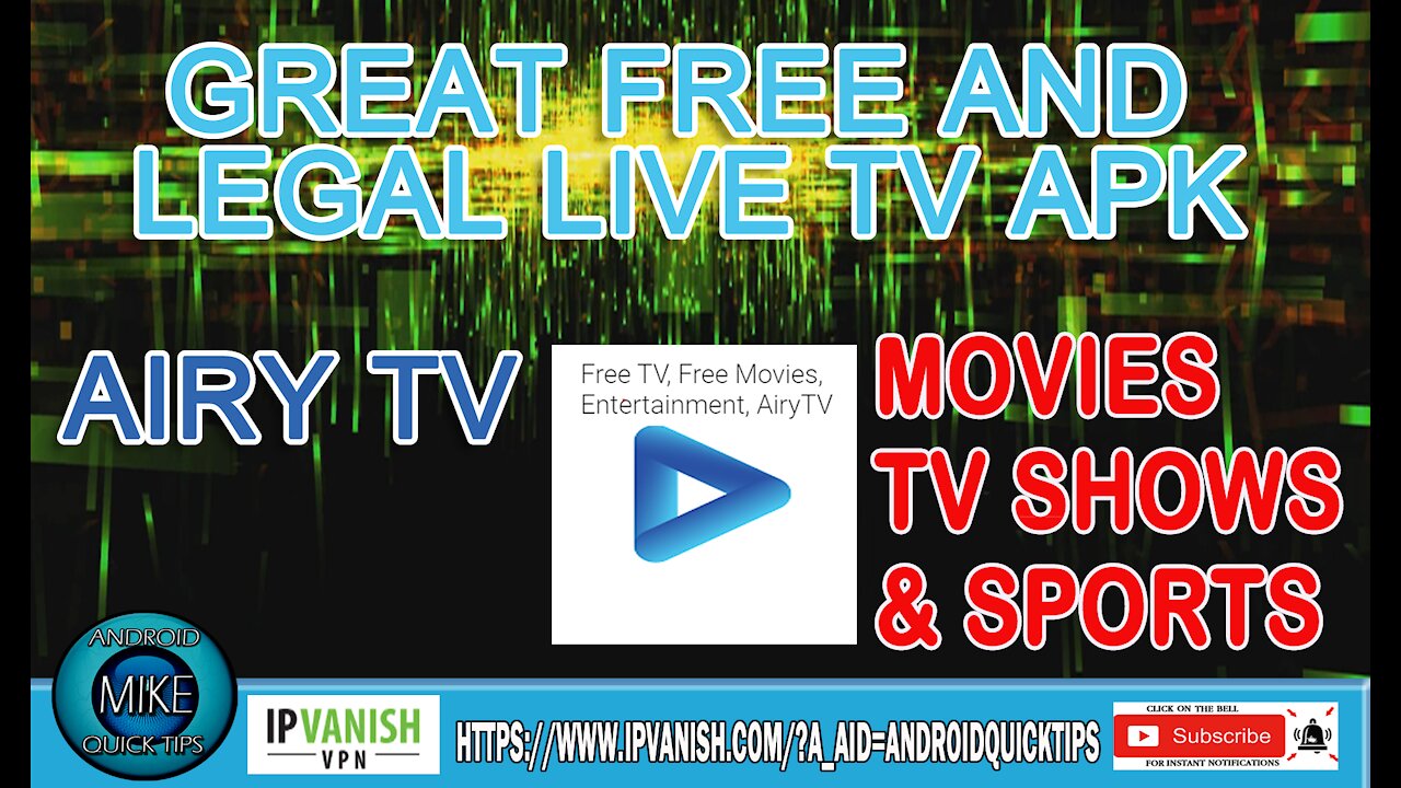 Free Live TV Legal APK for Fire Stick and Android devices