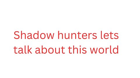 Shadowhunters lets talk about this world
