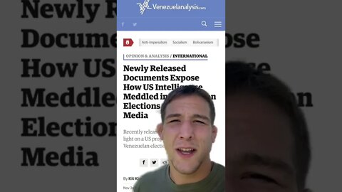 The U.S. Rigged Venezuela's Elections to Stop Them from Rigging Their own Elections.