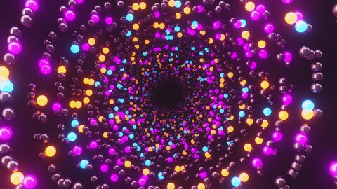 spiral neon balls spiral color effect vj loop | free seamless 4k uhd screensaver vj loop