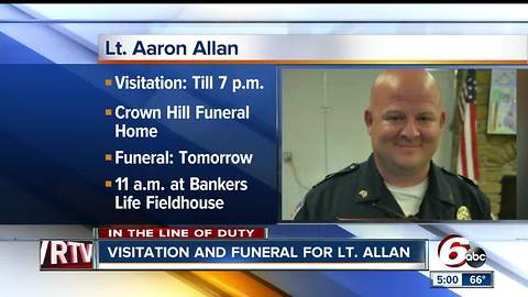 Community gathers at visitation for Southport Lt. Aaron Allan