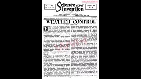 100 YEARS OF WEATHER MODIFICATION HEADLINES