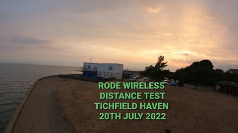 Rode Wireless go. Distance test. Solent seaside.