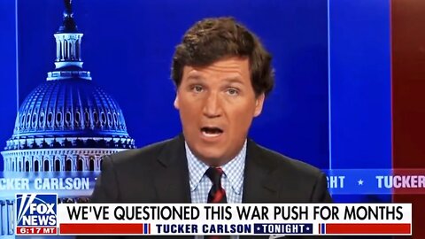 Tucker Sides with Putin Literally As Invasion Starts