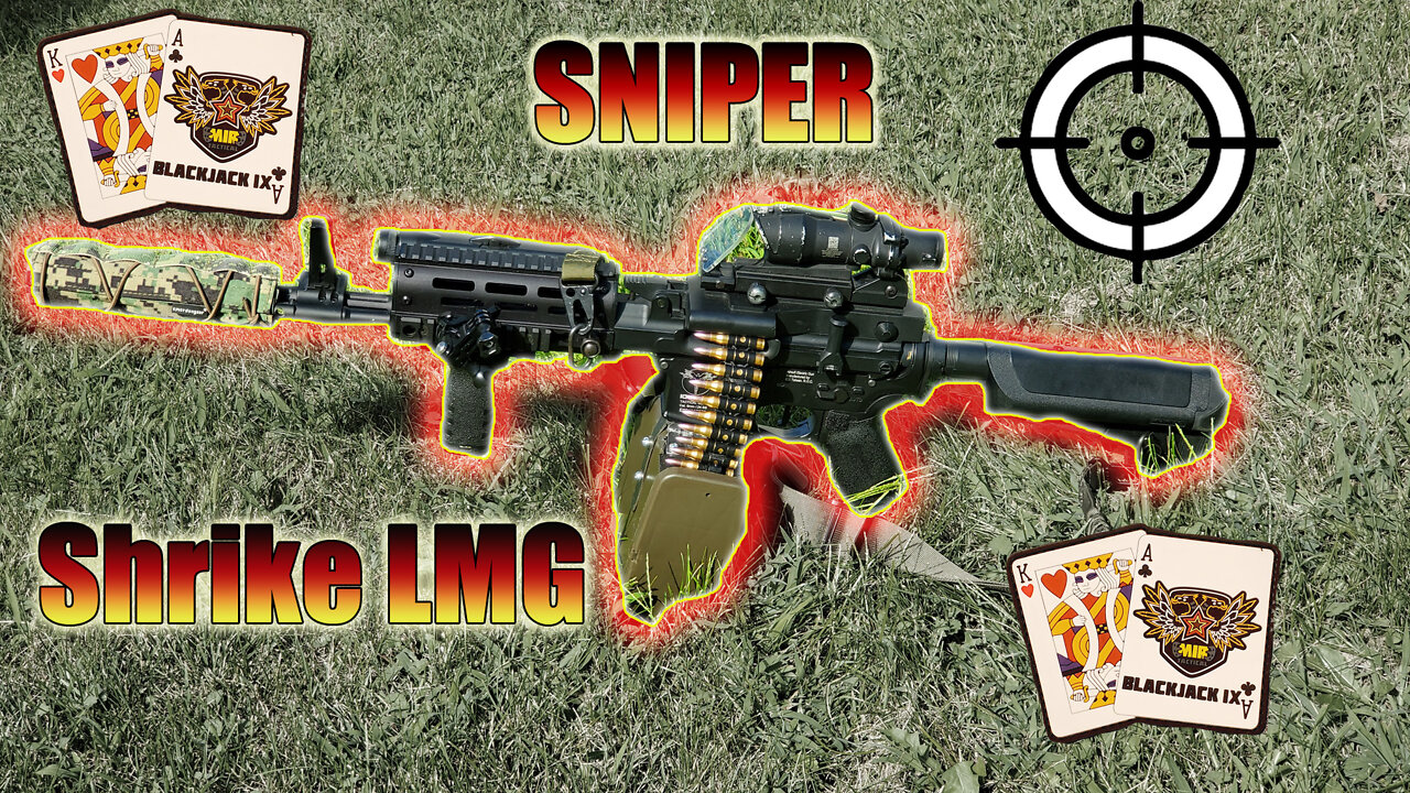 Sniper Shrike LMG , Airsoft LMG Gameplay