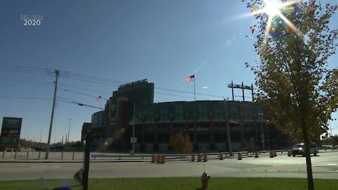 Message of unity flown over Lambeau Field