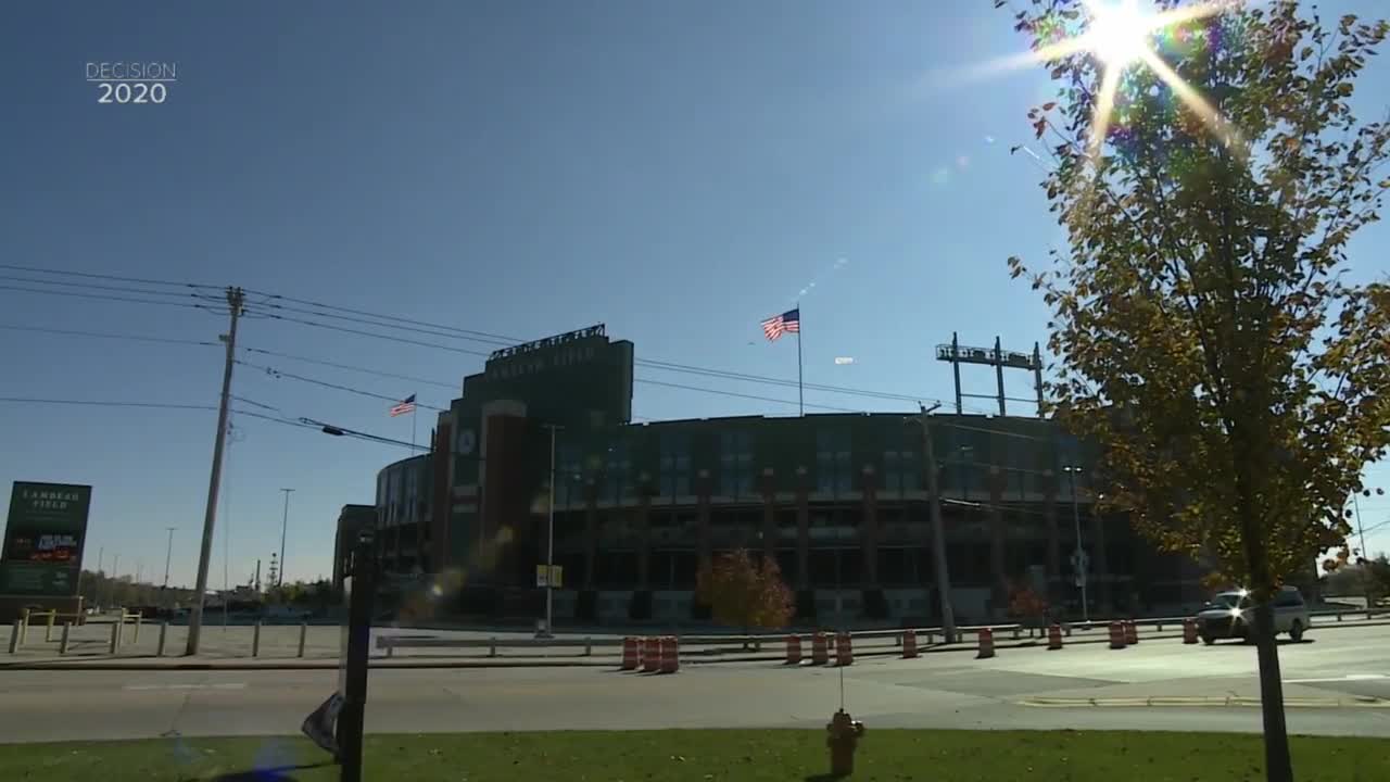 Message of unity flown over Lambeau Field