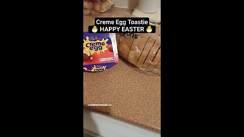 Cream egg toastie