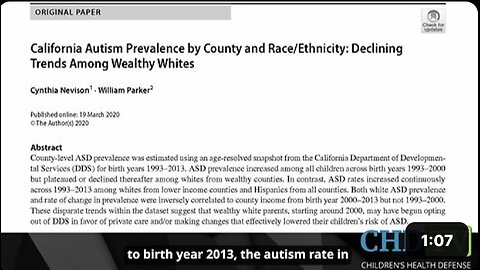 Marin County: First County to Ever Report a Decrease in Autism