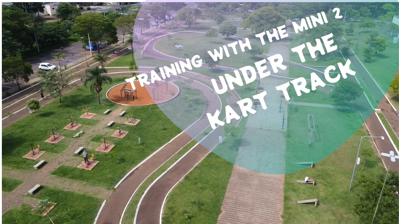 Training With the Mini 2 Under the Kart Track.