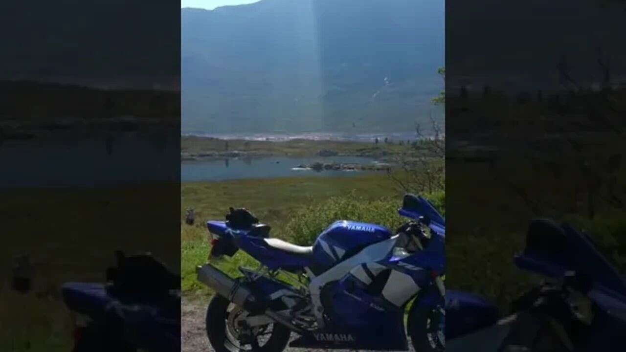 Yamaha R1 at Loch Cluanie Scotland
