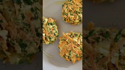 Carrot, Feta And Sage Fritters tiktok creamy confusion
