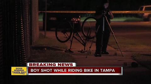 Teen shot while riding bike in East Tampa