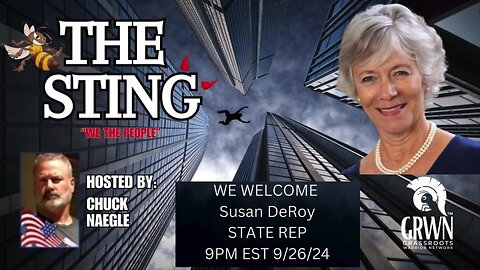 The Sting Podcast Welcomes Susan DeRoy 9/26/24 @ 9pm EST