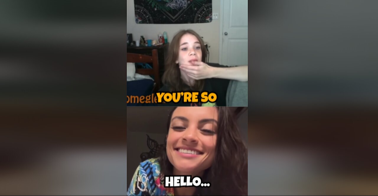 fake skipping prank on Omegle