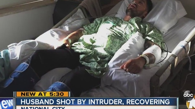 Long road to recovery for National city man shot by intruder