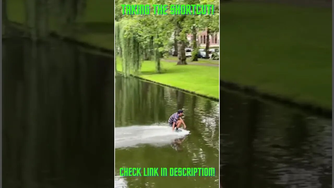 Taking a Shortcut! Amazing Compilations! #Shorts #YoutubeShorts #ExtremeSports #Skimboarding