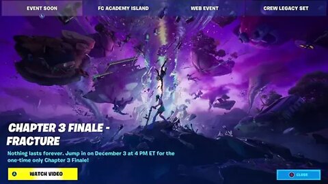 Fortnite Season 3 Fanally 3pm CST