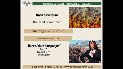 12.8.24: Hans Eirik Olav: Final countdown?