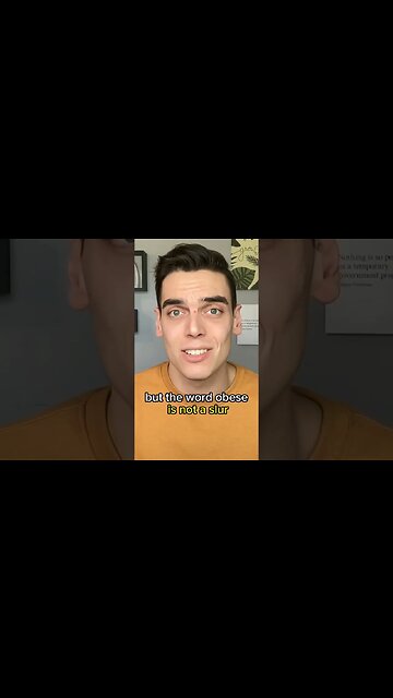 "Obesity is a slur": reaction 😳 #shorts