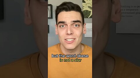 "Obesity is a slur": reaction 😳 #shorts