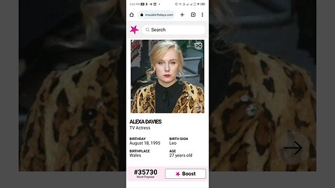 HAPPY 27 BIRTHDAY ALEXA DAVIES TV Actress