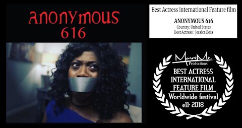 ANONYMOUS 616 - Best Actress - Jessica Boss