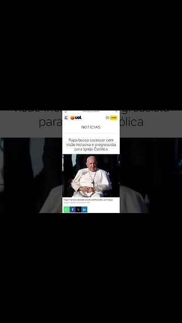 PAPA PROCURA SUCESSOR PROGRESSISTA #shorts #papa #progressismo #news #noticias