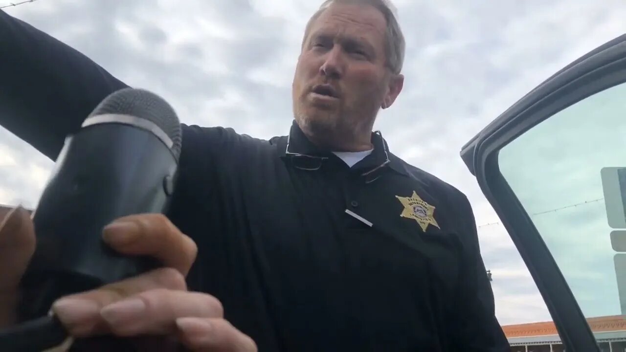 Sheriff Joey East pulls up and tells me not to go back into Circuit Court/Clerks Office on 12/6/2021