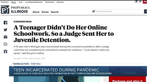Teen incarcerated during pandemic
