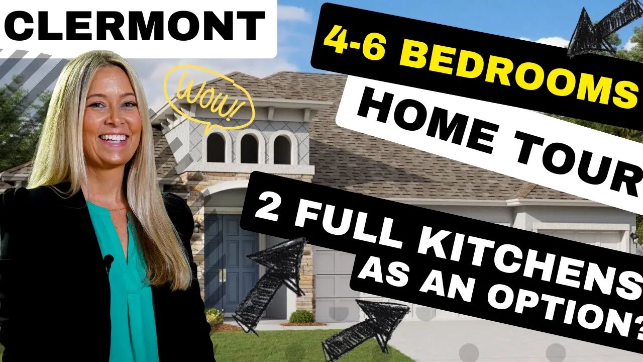 Model Home Tour/ Hartwood Landing / Clermont Florida: 6 Bedroom 4 Bath Avalon w/ Bonus / Walkthrough