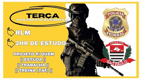 #58 Estude Comigo | Polícia Federal Agente/Escrivão || PCSP 👉 Motivação p/ o Combate