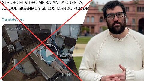 Foto del expresidente Alberto Fernández con una mujer sobre una mesa es un montaje #facts