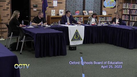 Oxford Schools Board of Education Meeting (Pt.1) April 25, 2023