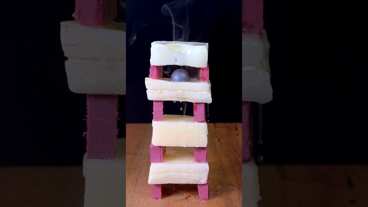 Experiment 1000°C RHCB vs Candle Wax Tower