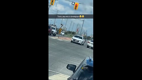 Wrong way driver in Brampton