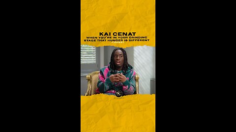 @kaicenat When your in your grinding stage your hunger is different