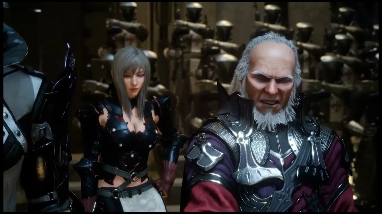 Final Fantasy 15 Episode 9 battle against a mech and side mission