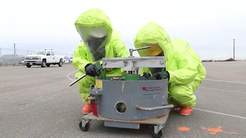 Firefighter hazmat training