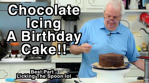 Icing A Fantastic Chocolate Cake For My Birthday!!!