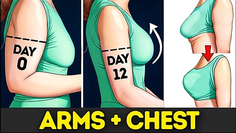 🔘Lift CHEST and ARMS with this super easy routine at home🤝❤️🥳😍💪