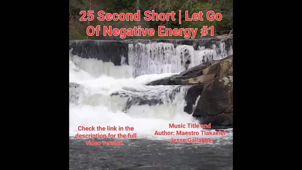 25 Second Short Of Let Go Of Negative Energy | #meditation #shorts #shortsvideo #waterfall #1