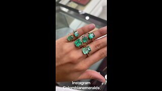 Colombian emerald necklaces, rings, earrings and fine jewelry for sale 💍