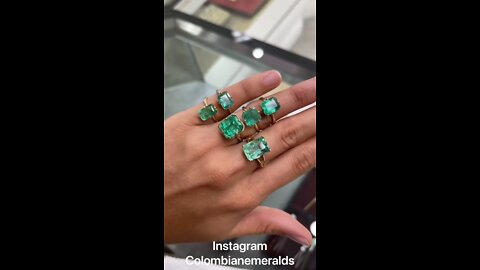 Colombian emerald necklaces, rings, earrings and fine jewelry for sale 💍