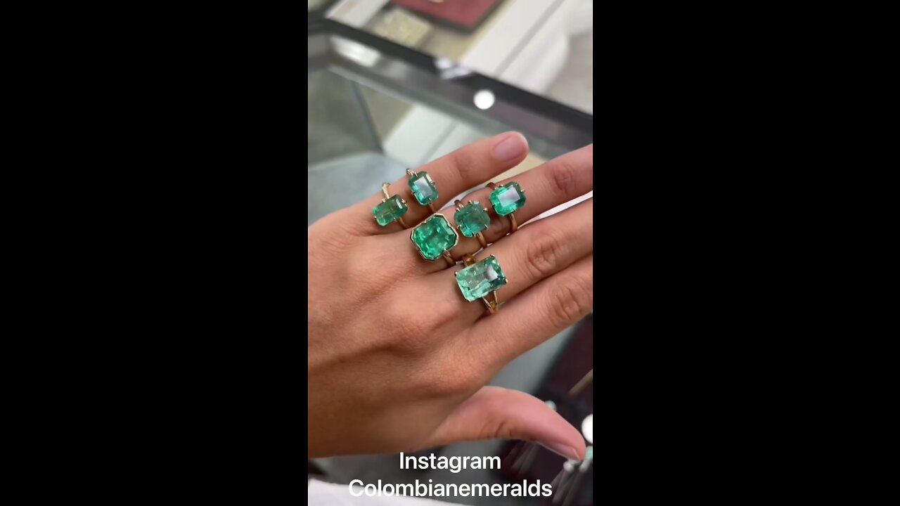 Colombian emerald necklaces, rings, earrings and fine jewelry for sale 💍