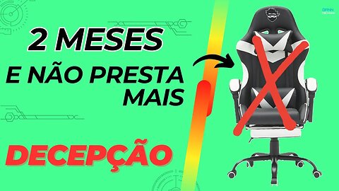 Não compre cadeira gamer NINJA sem ver esse vídeo! É SÉRIO!
