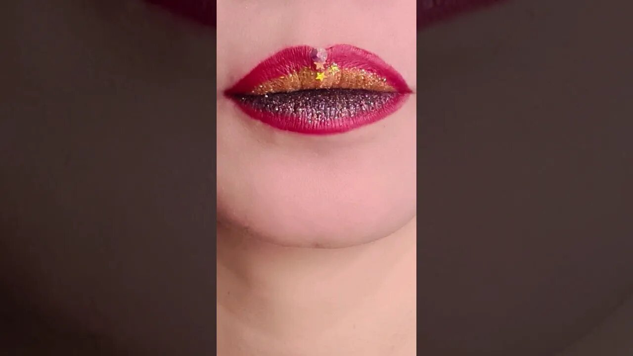 Lip Makeup Tutorial Lip Art Glitter #makeup #shorts #shorts #viral #shortvideo #lipswatches #grwm